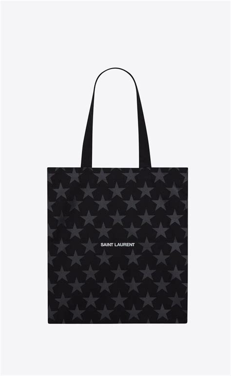 ysl tote bag stars|ysl denim tote.